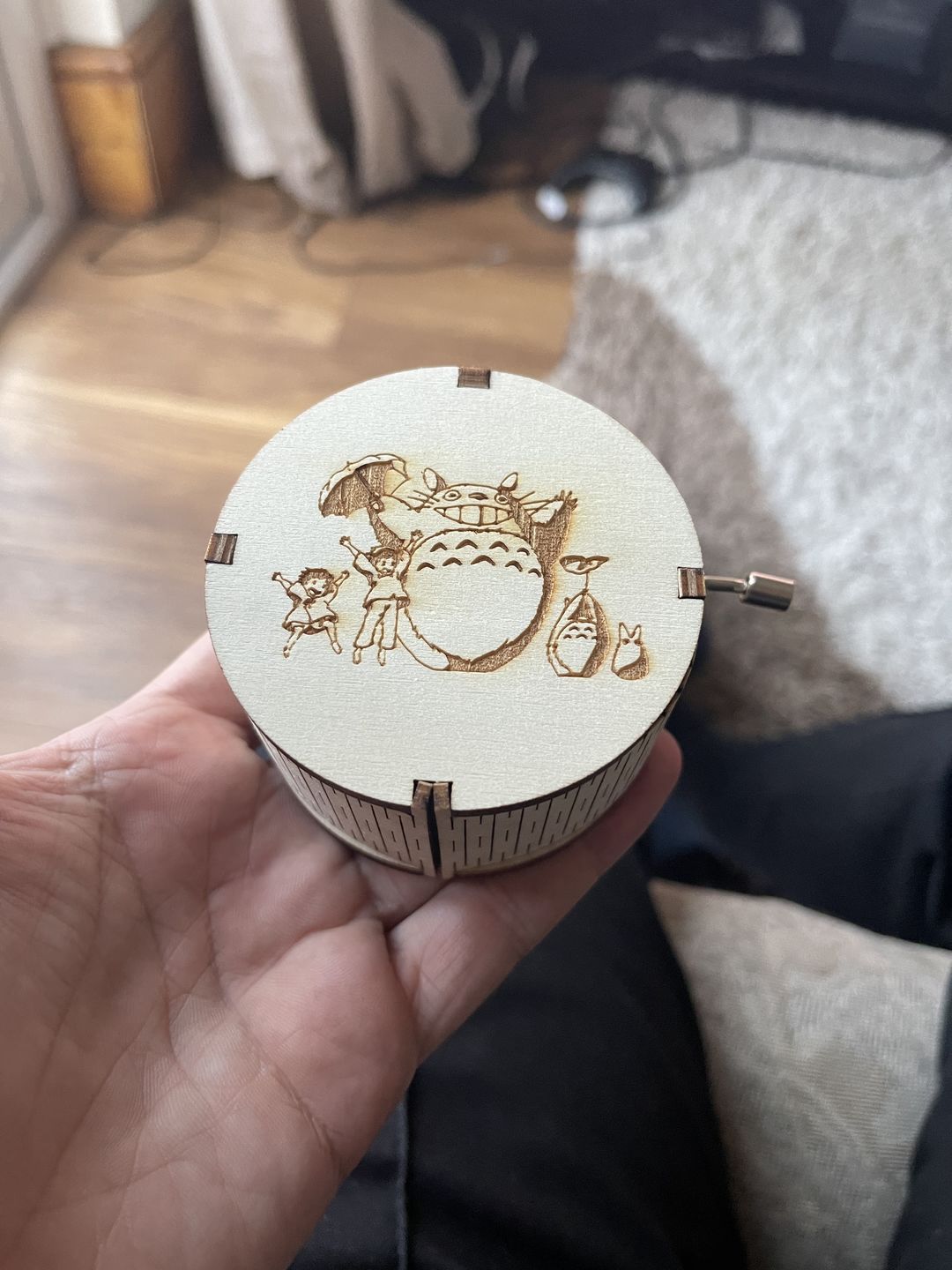 Customer photo review of Cylindrical Hand Crank Music Box
