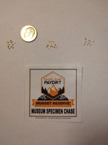 Customer photo review of Nugget Reserve 'MUSEUM SPECIMEN CHASE' - Gold Panning Paydirt Concentrate