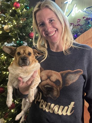 Customer photo review of Portrait Only Pet Custom Sweater