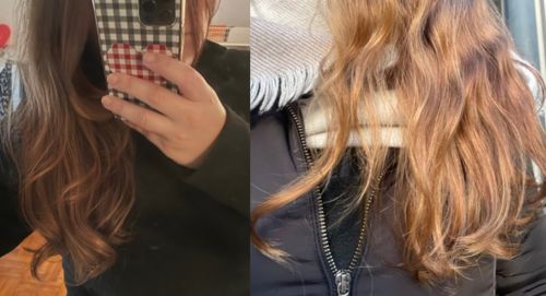 Customer photo review of Notre soin éclaircissant pour des cheveux rayonnants en moins de 5 minutes