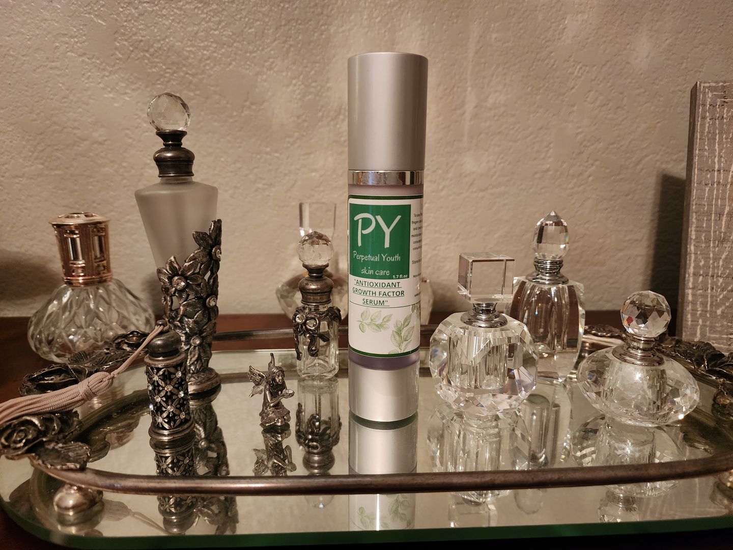 Customer photo review of BEST SELLER! BACK IN STOCK 🤩  Powerful Growth Factor Serum 1.7 oz. Covers all the ABCs of good skin care!