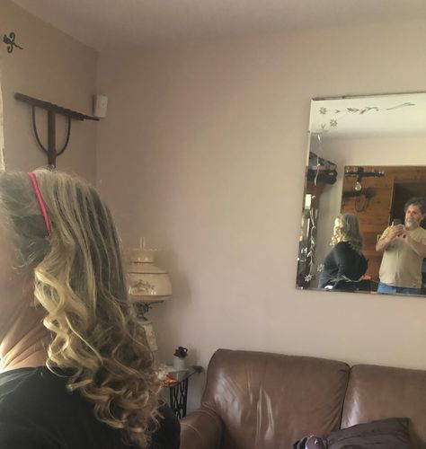 Customer photo review of Curling Headband Black