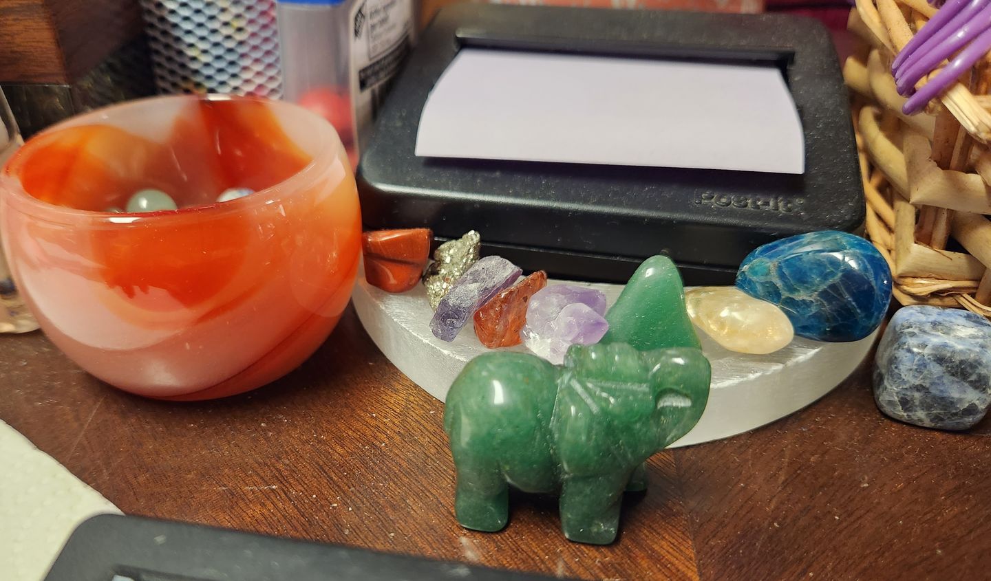Customer photo review of Reiki Elephant Figurines
