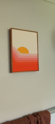 Customer photo review of Here Comes The Sun | Framed Canvas