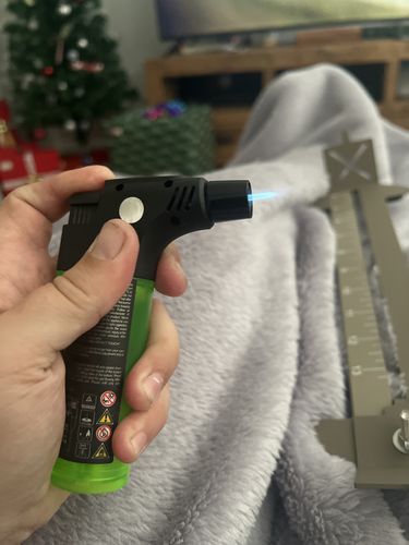 Customer photo review of Butane Burner - Fluoro Green
