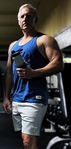 Customer photo review of Classic Sweatshorts - Grey