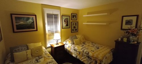 Customer photo review of Rustic Floating Shelves