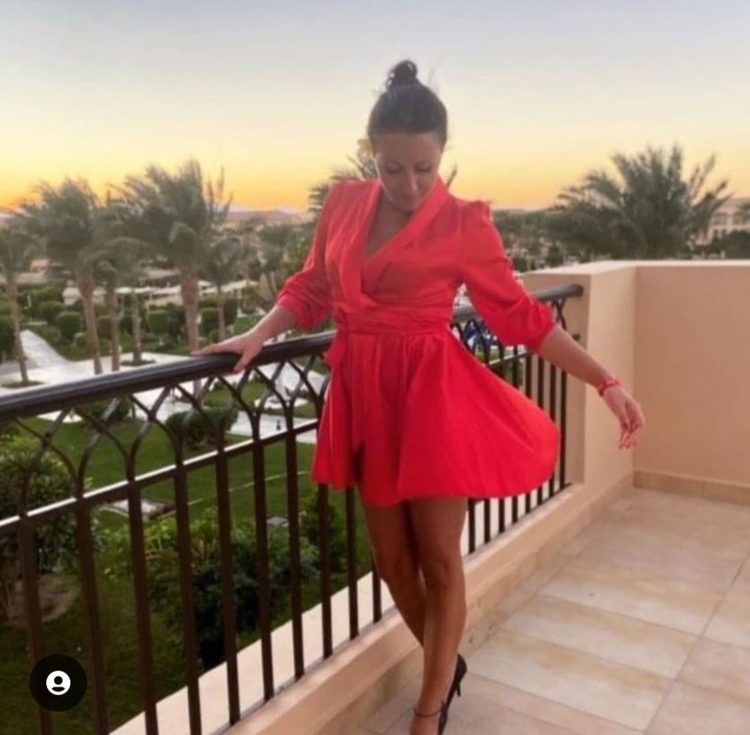 Customer photo review of Satin Wickel Kleid in 2Farben
