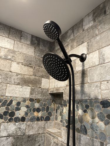 Customer photo review of 1-Spray Dual Shower Head Set