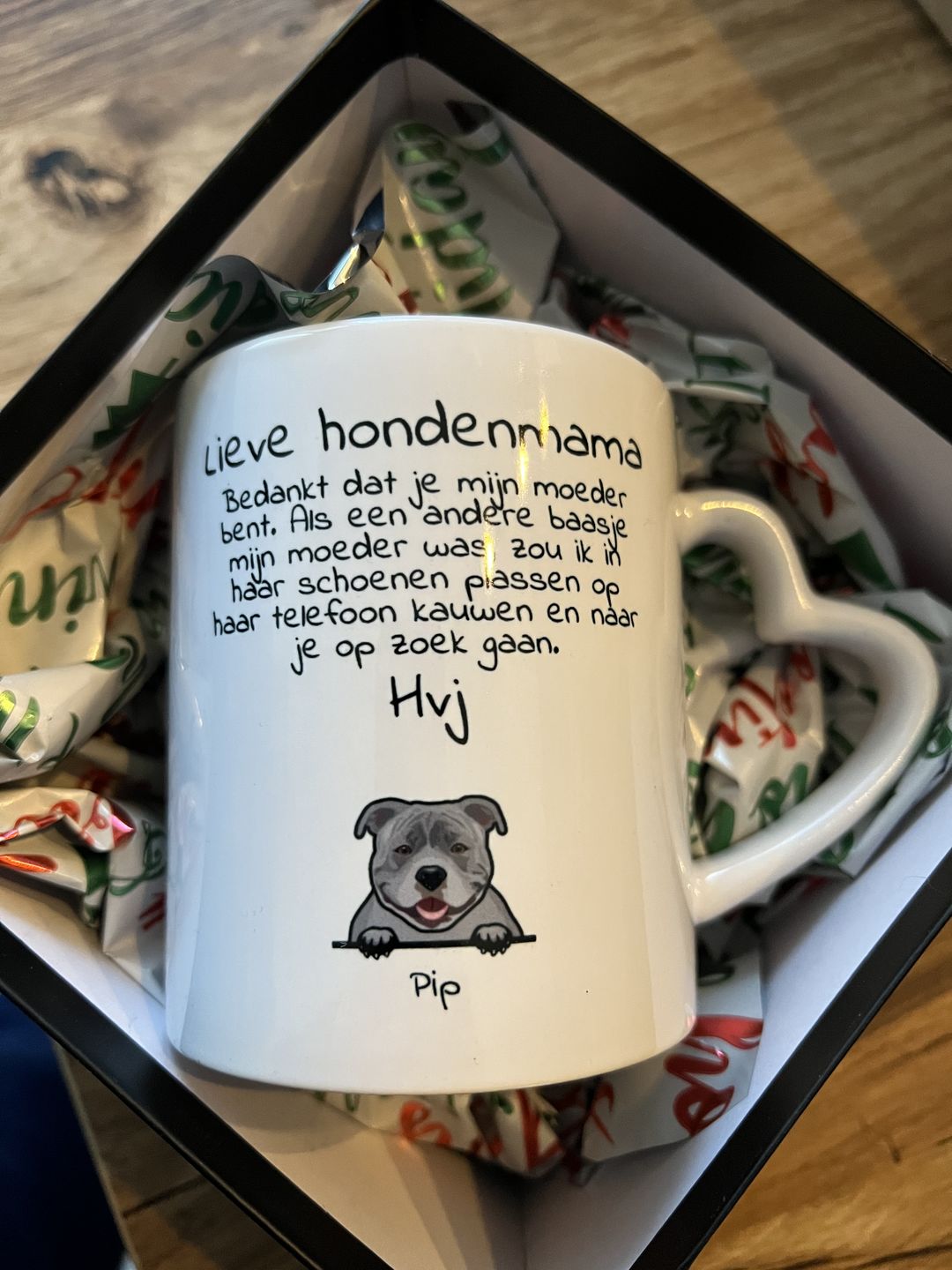 Customer photo review of Lieve Hondemama - Gepersonaliseerde mok