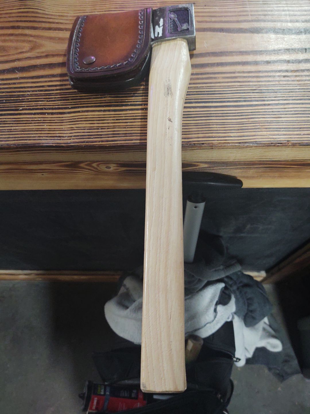 Customer photo review of Square Handle - WATL Throwing Axe Replacement Handles
