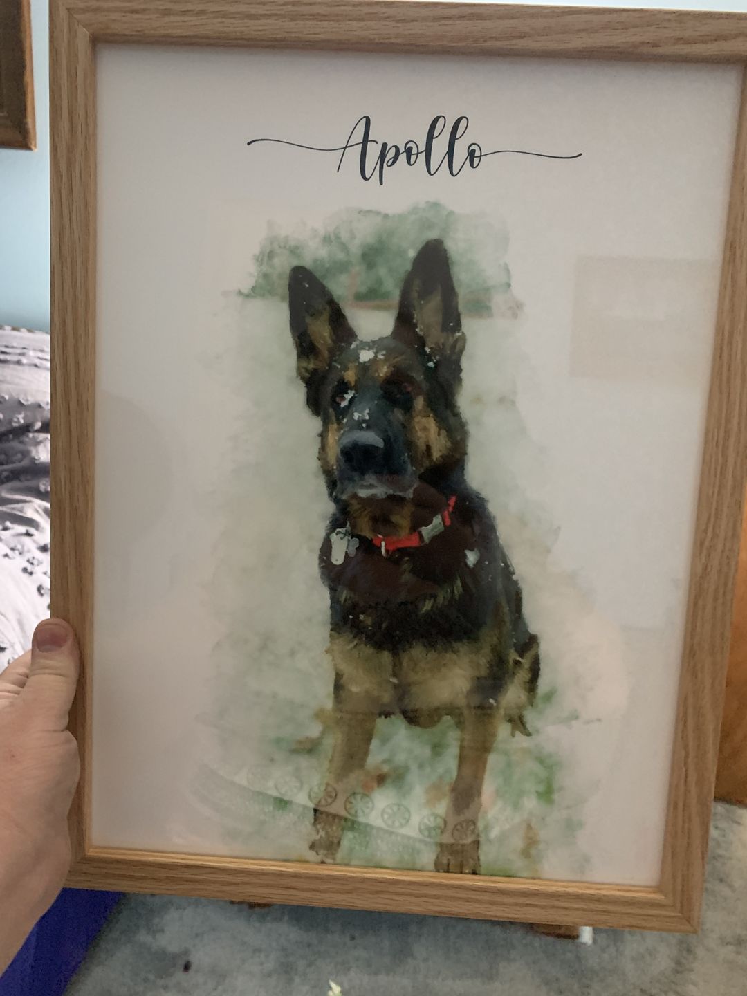 Customer photo review of Custom Pet Portrait