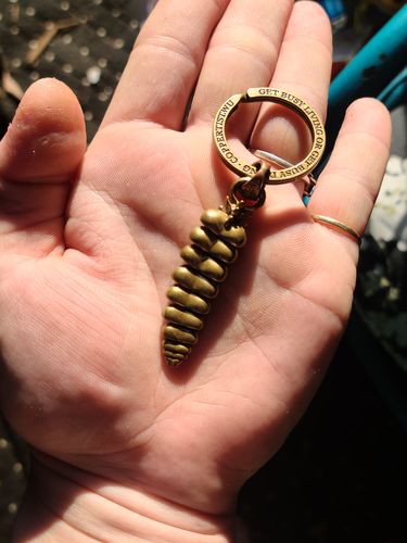 Customer photo review of Rattlesnake Tail Pendant