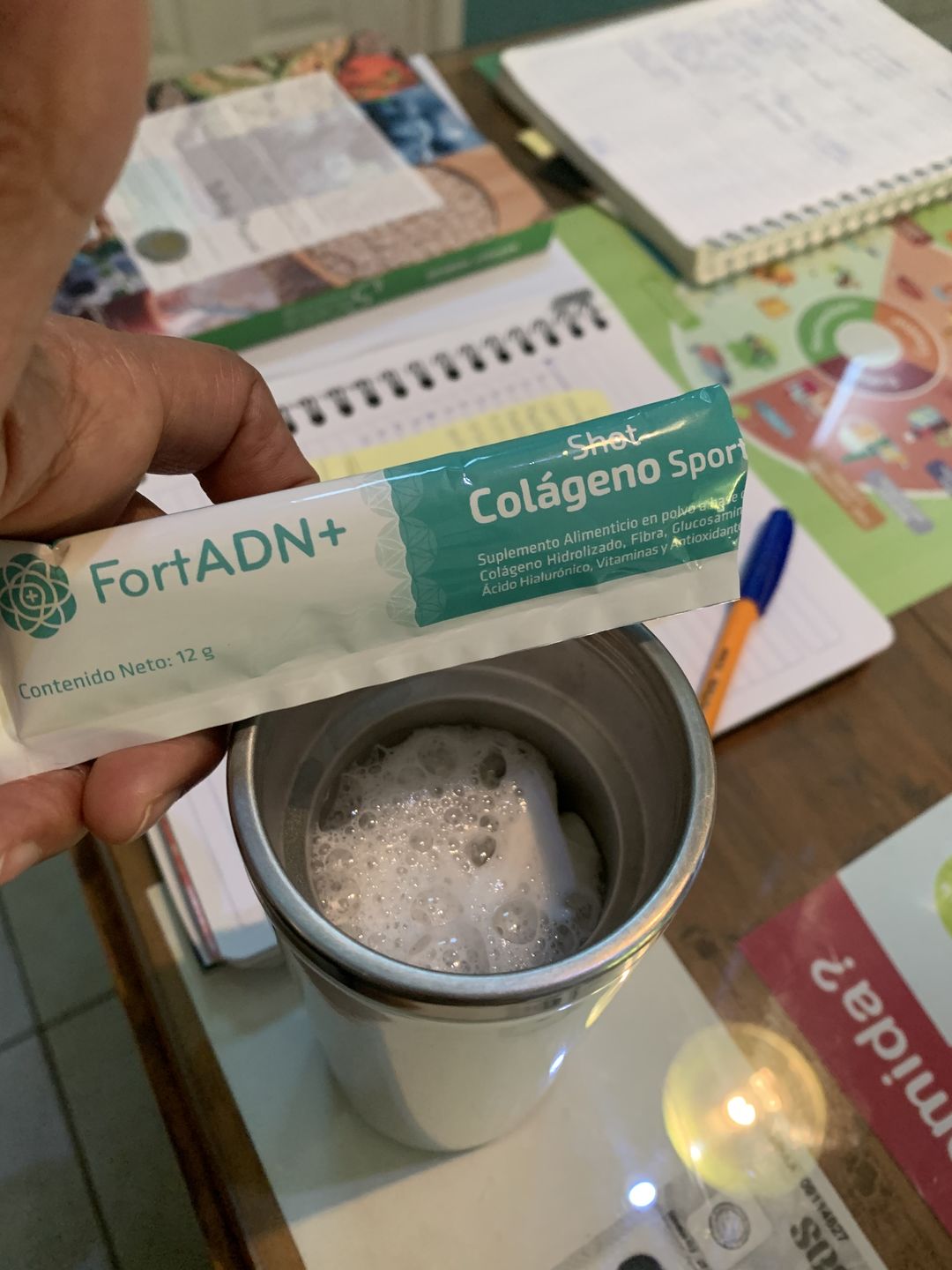 Customer photo review of Shot Colágeno Sport Fort ADN