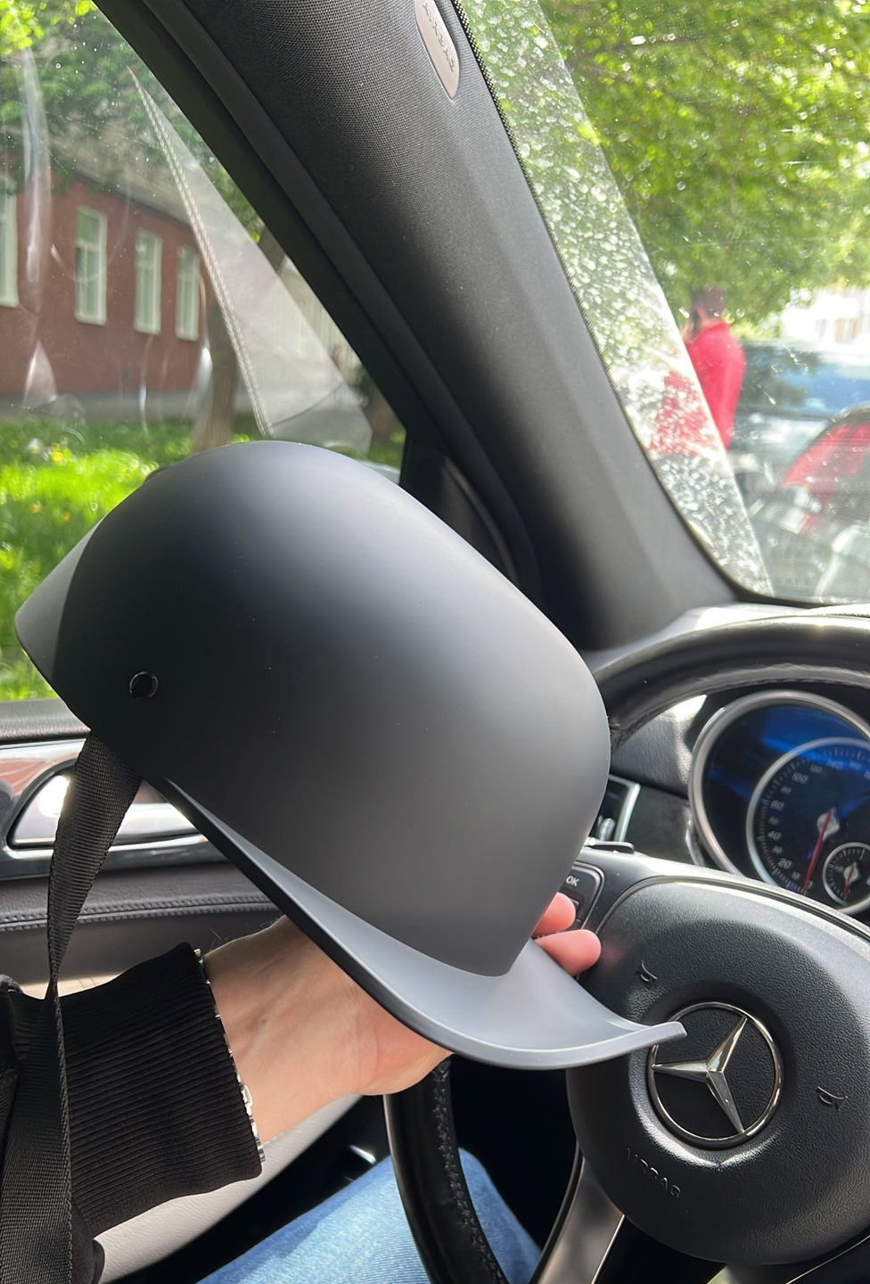 Customer photo review of Baseball Cap STYLE DOT Motorcycle Helmet