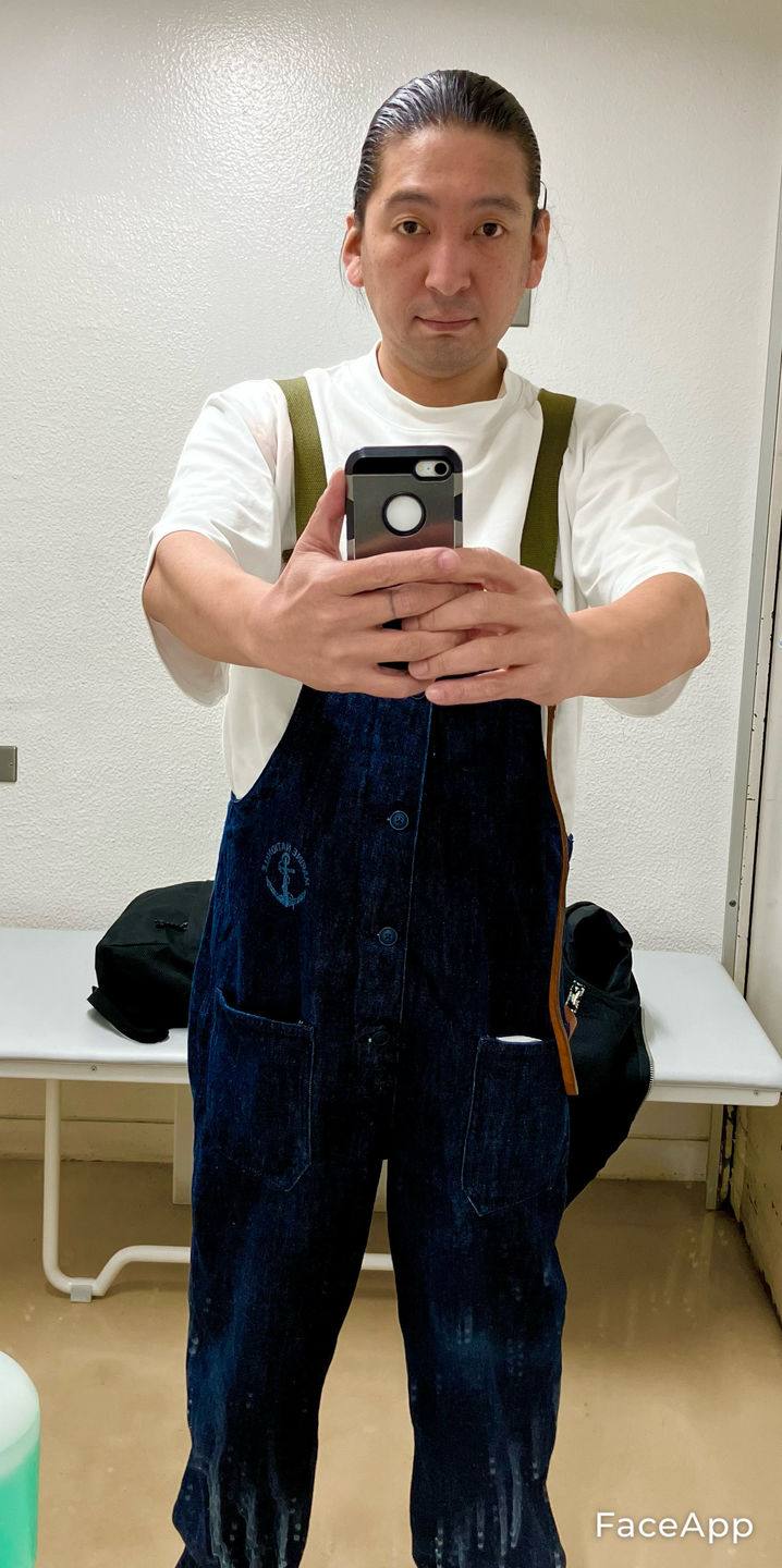 Customer photo review of アメリカンレトロ海軍デッキオーバーオール　デニム