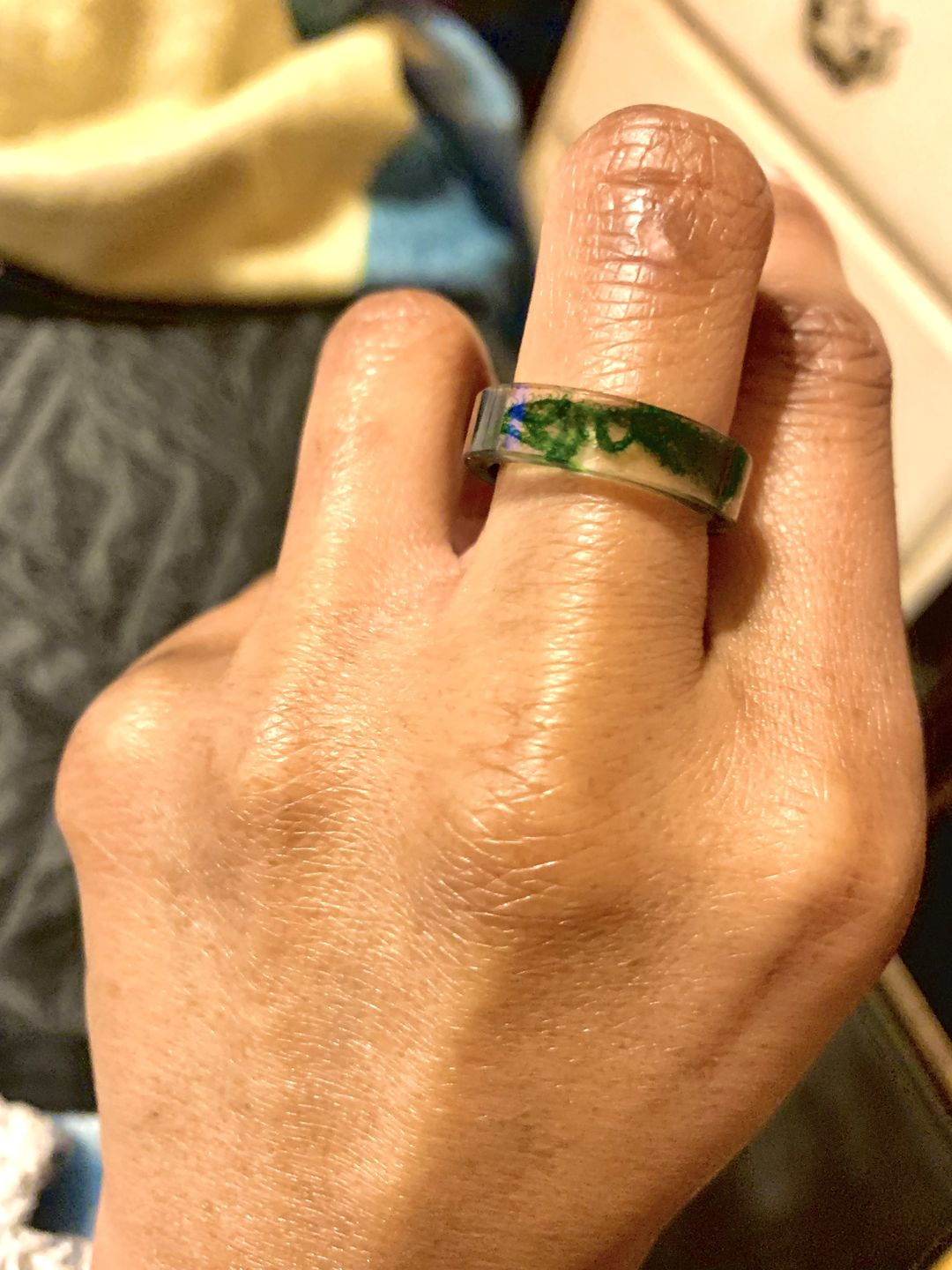 Customer photo review of Forest Soul Resin Ring