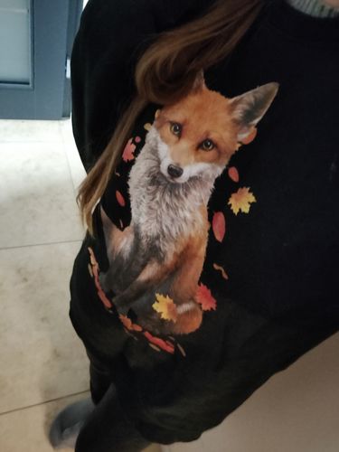 Customer photo review of Sitzender Fuchs  - Unisex Organic Sweatshirt
