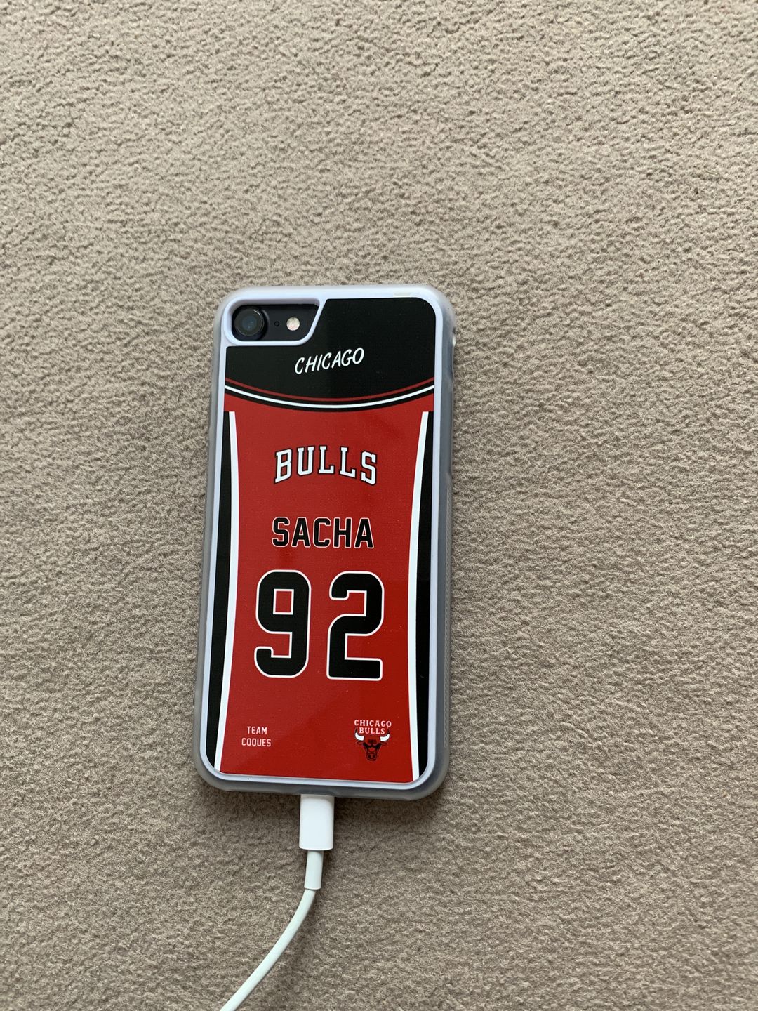 Customer photo review of Coque basket NBA CHICAGO BULLS personnalisable - TEAMCOQUES