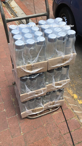 Customer photo review of 1L Sparkling Mineral Water - ZEROPET Bottle (Pack of 12)