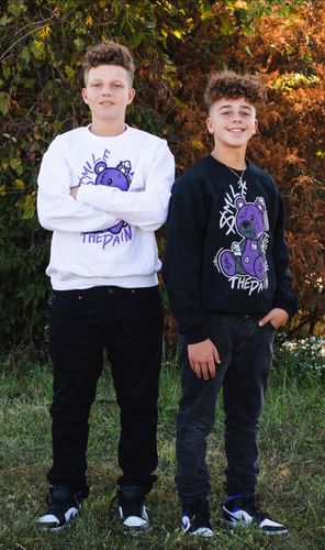 Customer photo review of Jordan 3 Dark Iris DopeSkill Sweatshirt BEAN Graphic
