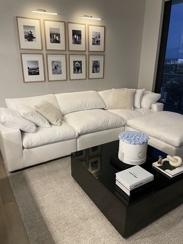 Customer photo review of COZY COLLECTION PLUSH MODULAR 4 PIECE SECTIONAL