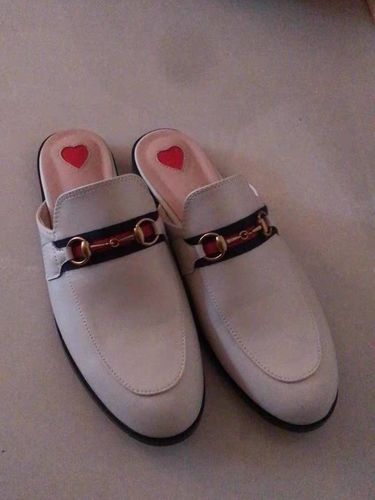 Customer photo review of Horsebit Slip On Backless Comfortable Flat Mules
