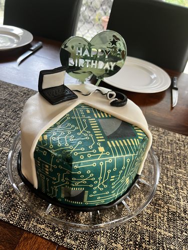 Customer photo review of Wafer Paper Personalised Edible Image