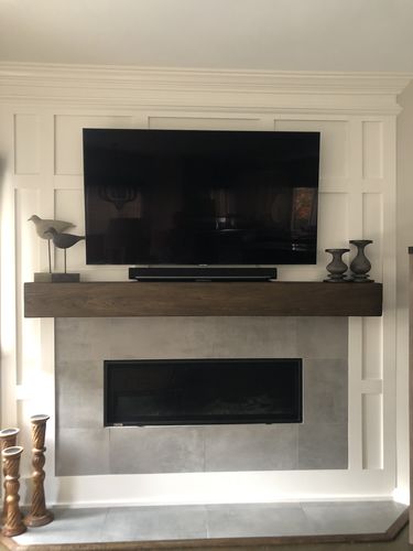 Customer photo review of Rustic Mantels