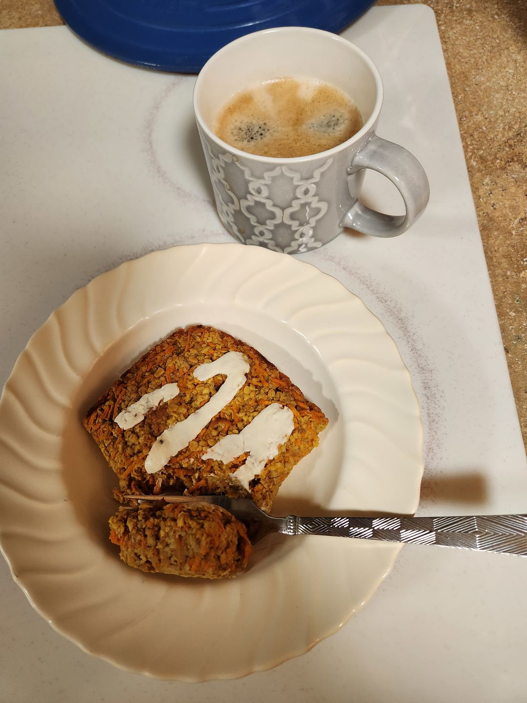 Customer photo review of Carrot cake Oatmeal Breakfast Protein Bar