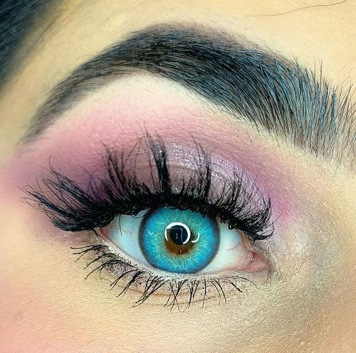 Customer photo review of Himalaya Blue Contact Lenses(12 months of use)