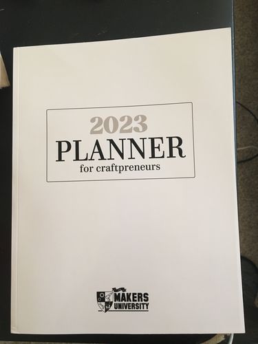 Customer photo review of PRINTED COPY - 2023 Craftpreneur Design Planner by Damon Oates