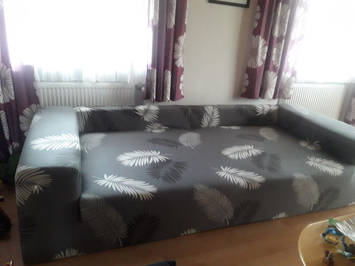 Customer photo review of Exotisches Grau - Sofabezüge für klassische und Ecksofas - Das Haus der Überzüge