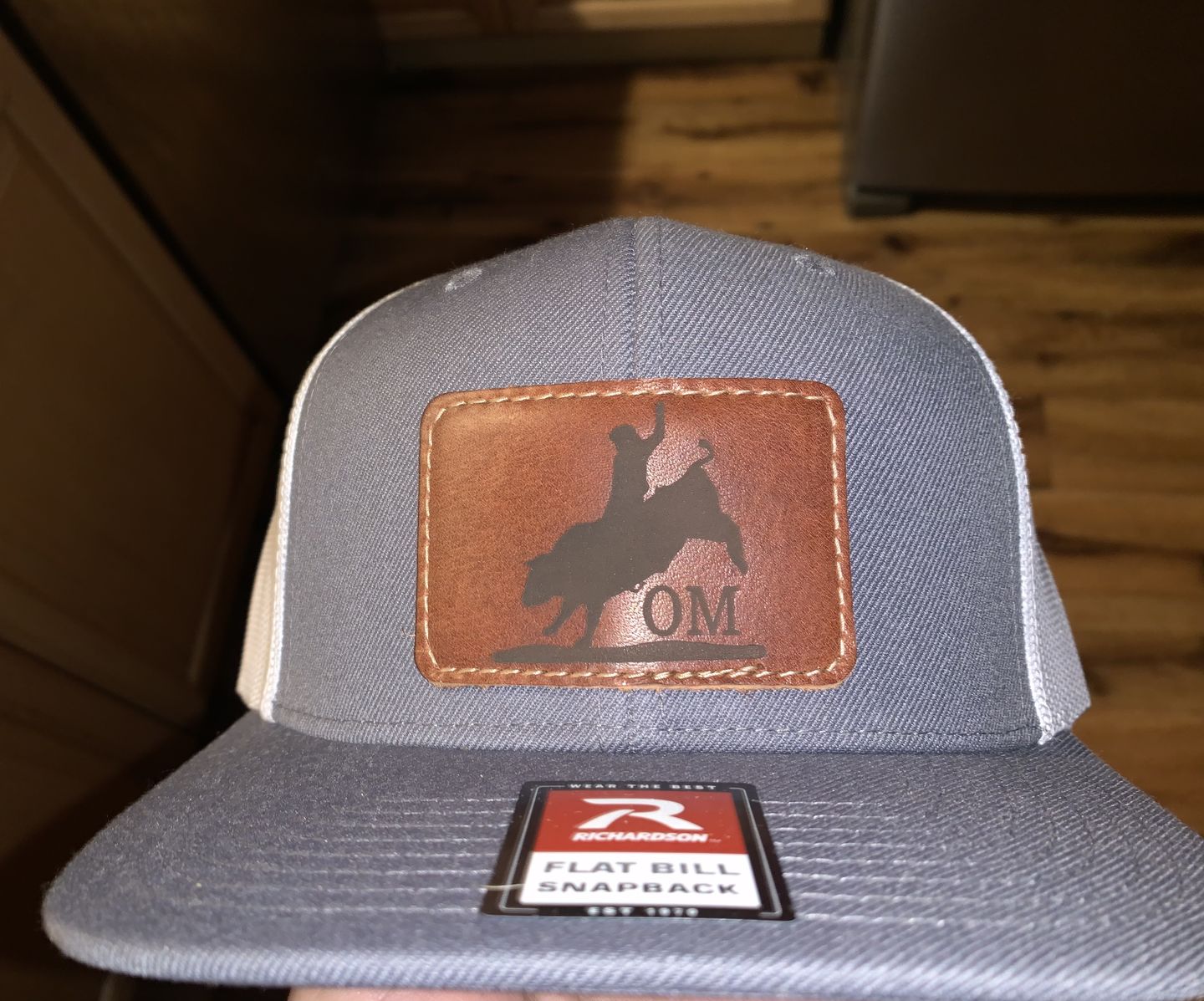 Customer photo review of Richardson 511 Custom Leather Patch Hat
