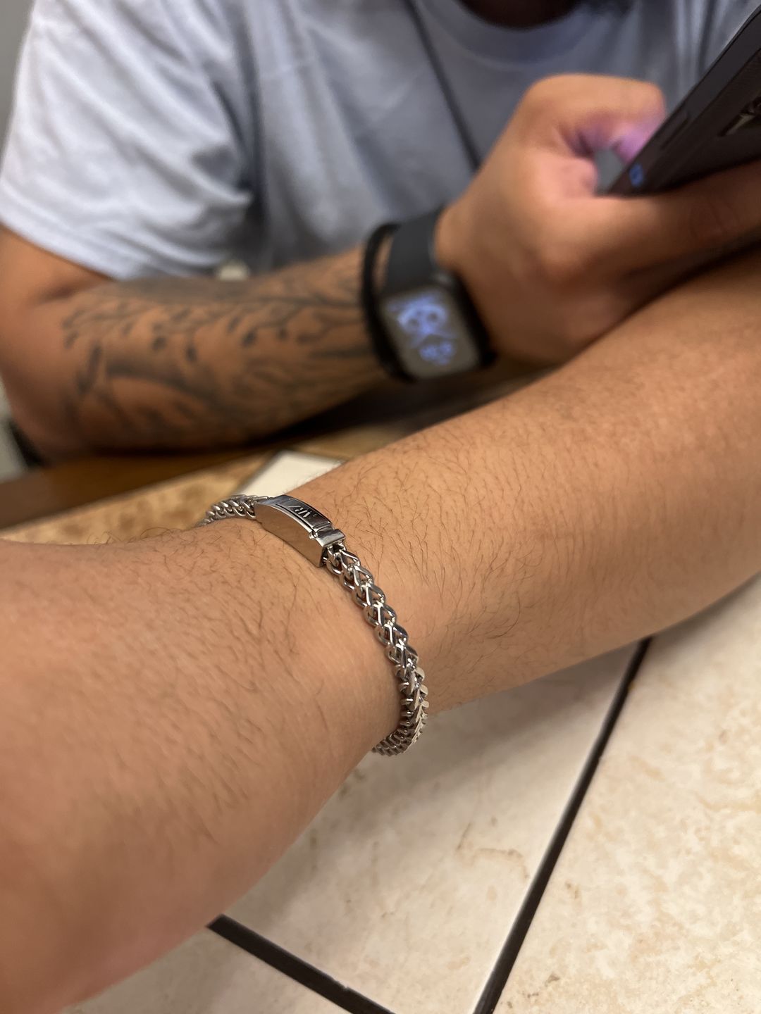 Customer photo review of 4mm Franco Link  Bracelet