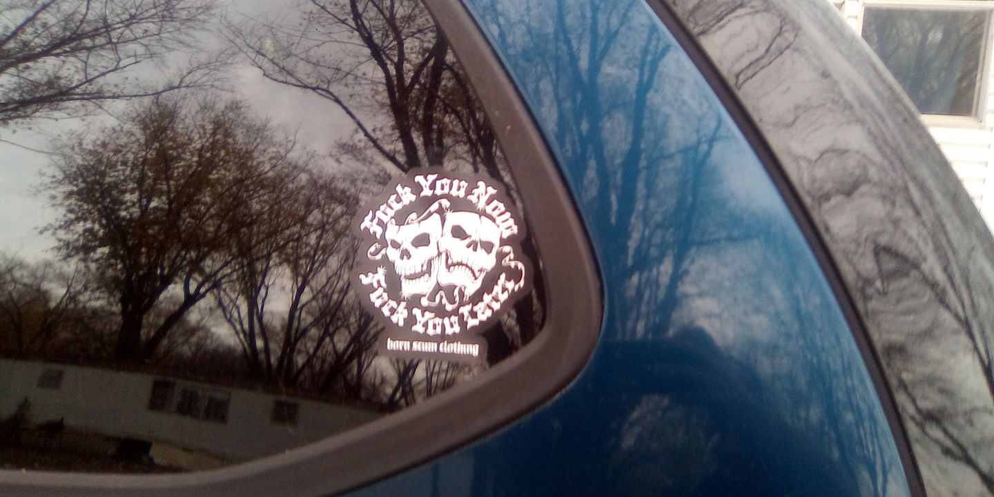 Customer photo review of F U NOW F U LATER STICKER