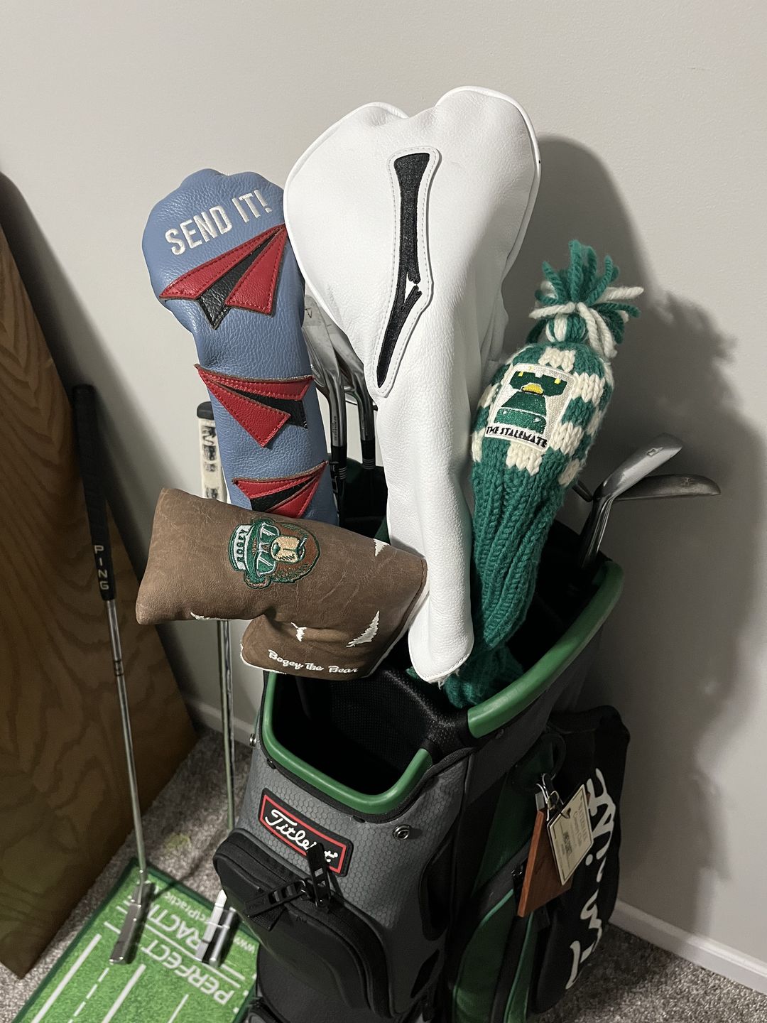 Customer photo review of Bogey Vegan Leather Headcovers