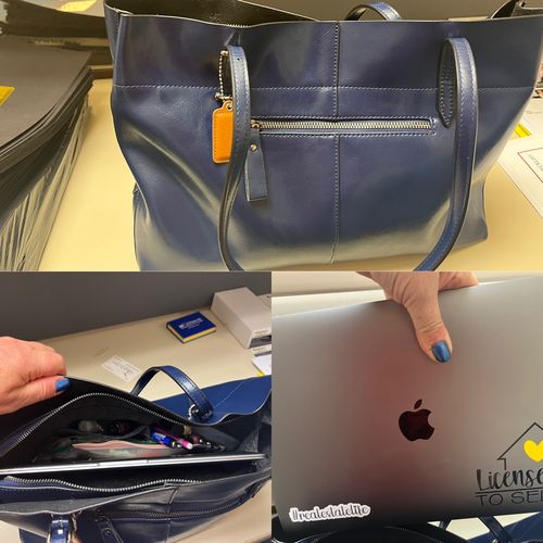 Customer photo review of Marseille Classic Leather Tote