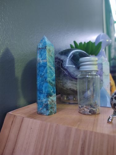 Customer photo review of Blue Apatite Towers
