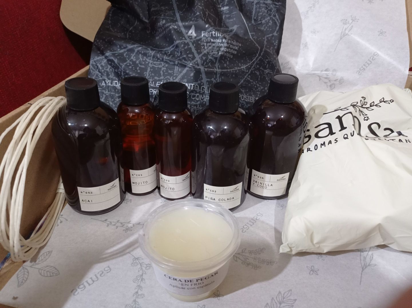 Customer photo review of Pegamento / cera en frio