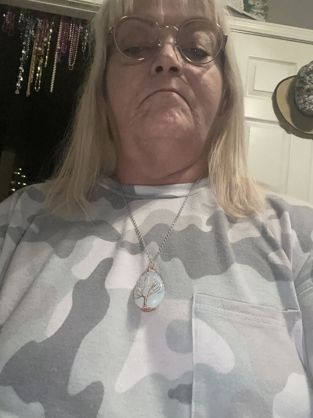 Customer photo review of Handmade Tree Of Life Opalite Necklace