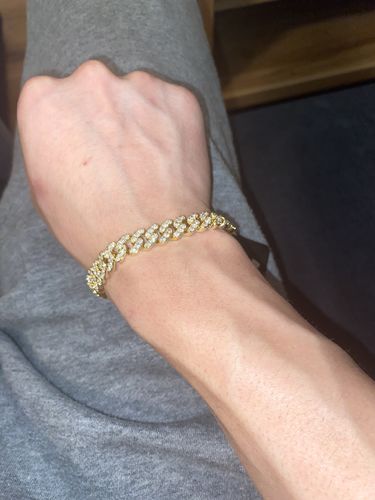 Customer photo review of ICY CUBANA. - 18K GOLD