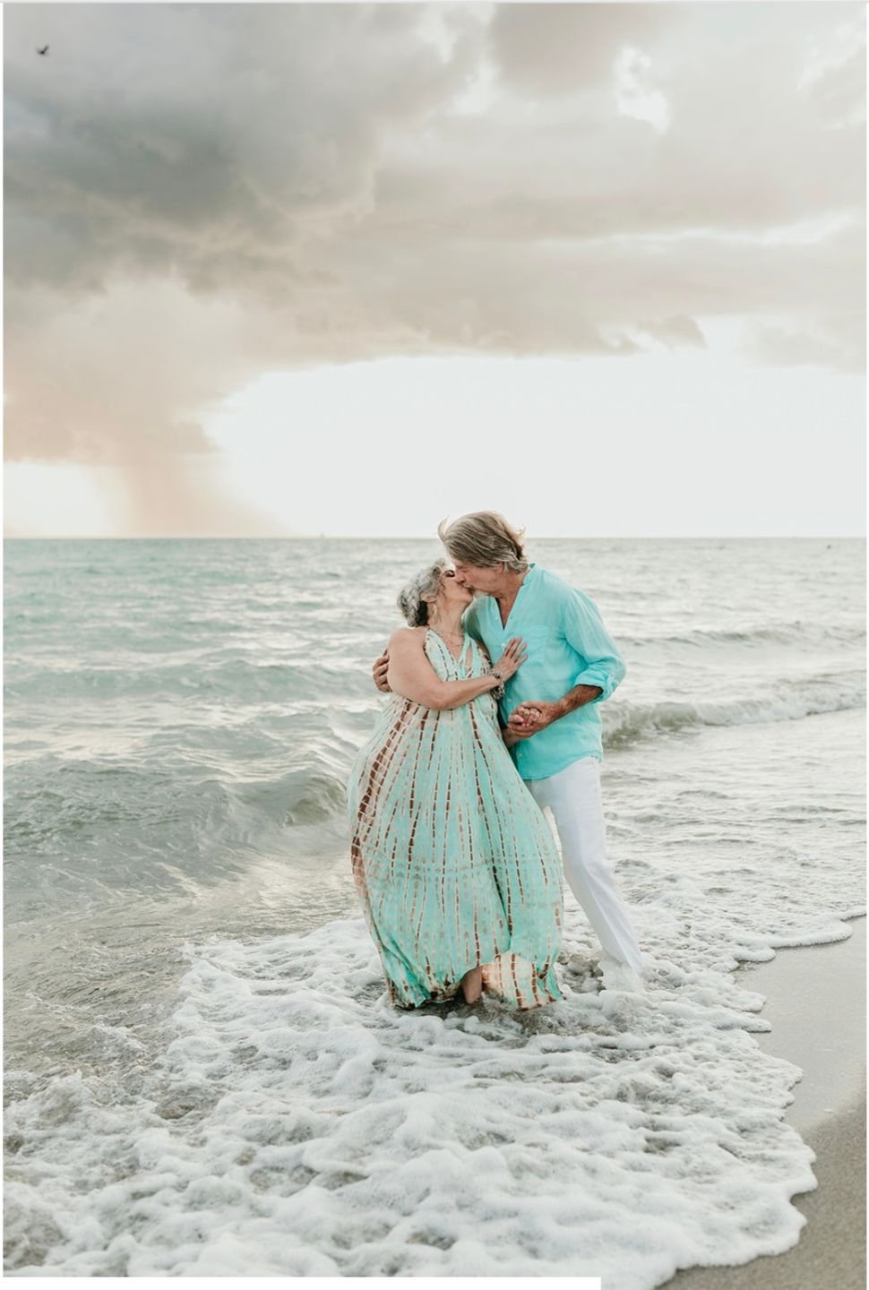 Customer photo review of Flamingo Tie Dye Dress Turquoise