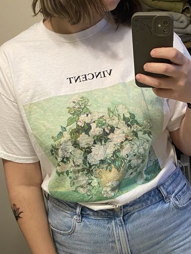 Customer photo review of Vase with Pink Roses T-shirt