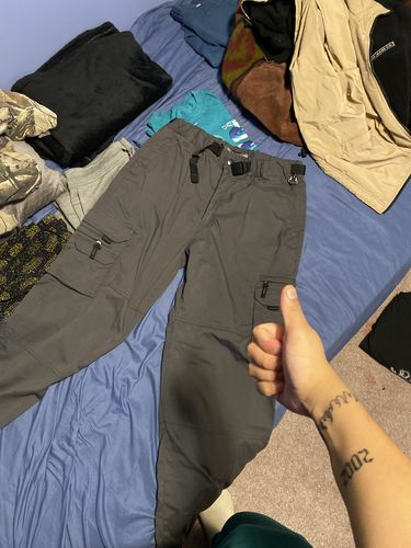 Customer photo review of Vintage BC Clothing Lined Hiking Cargo Pants Size M (30) Fits Like 32x29