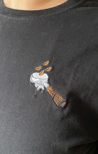 Customer photo review of Siebträger Beans | Besticktes Oversized Bio Baumwoll-T-Shirt