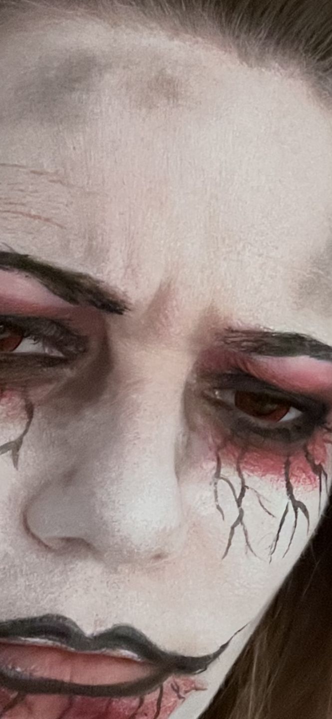 Customer photo review of PRIMAL ® Dracula I - Red Colored Contact lenses