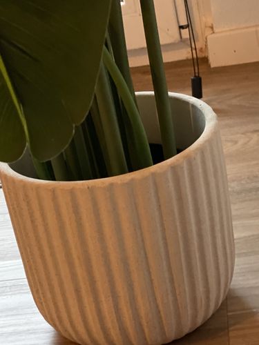 Customer photo review of Bloempot Dante Mat-Wit 19Hx22Øx18Ø