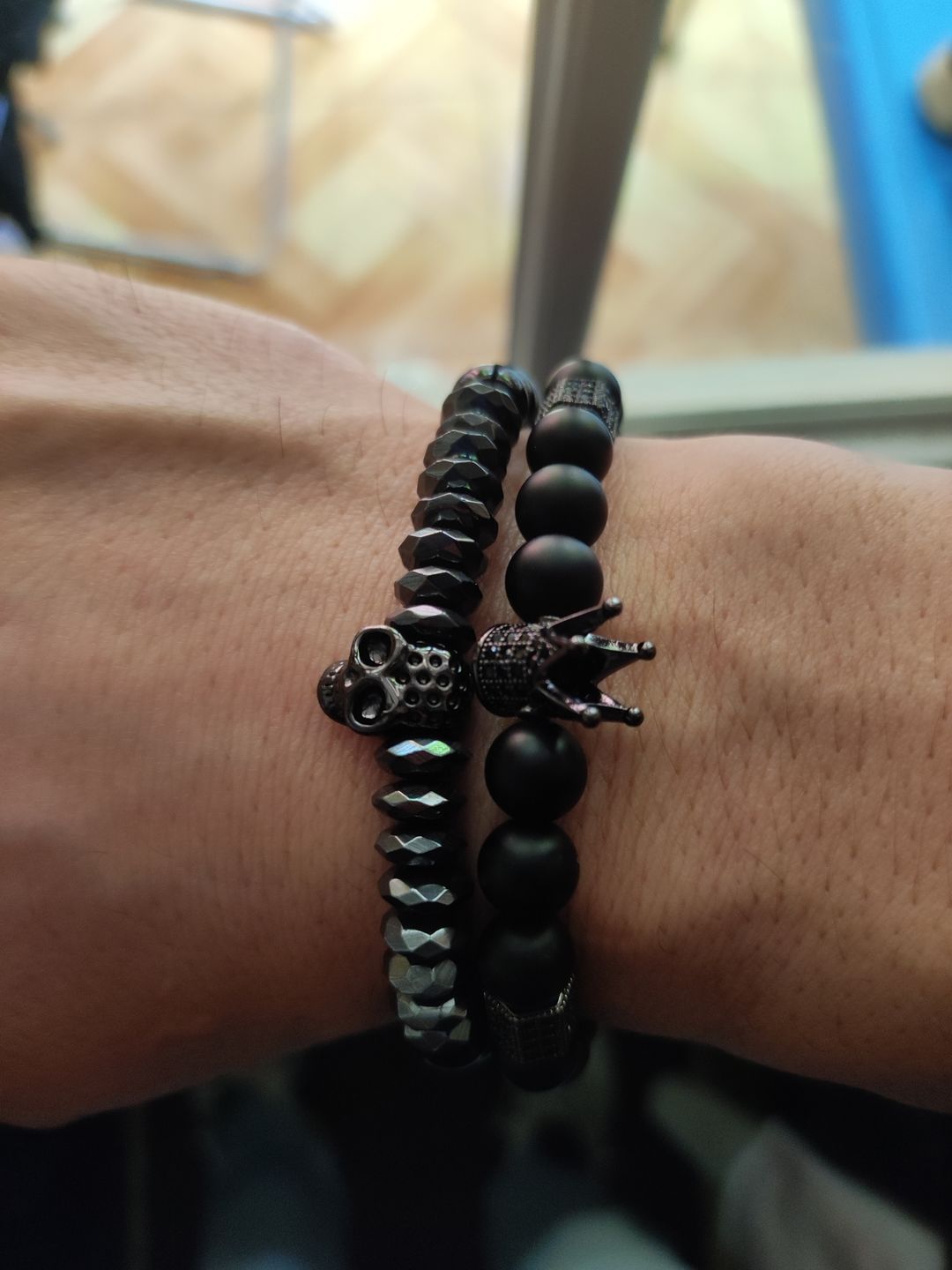 Customer photo review of Pack de Pulseras Black Skull King Private Collection