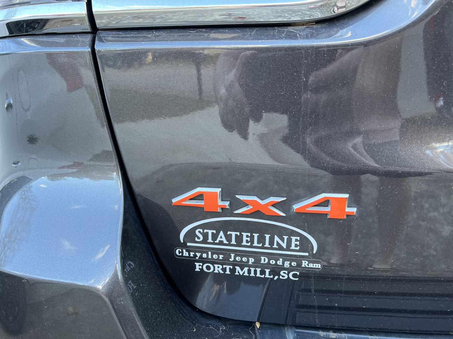 Customer photo review of 4x4 Custom Color Emblem Overlay Decal Sticker
